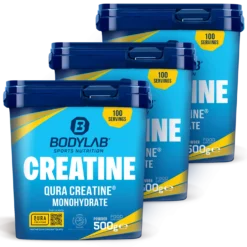 3 x QURA Creatine™ Monohydrate (500g)