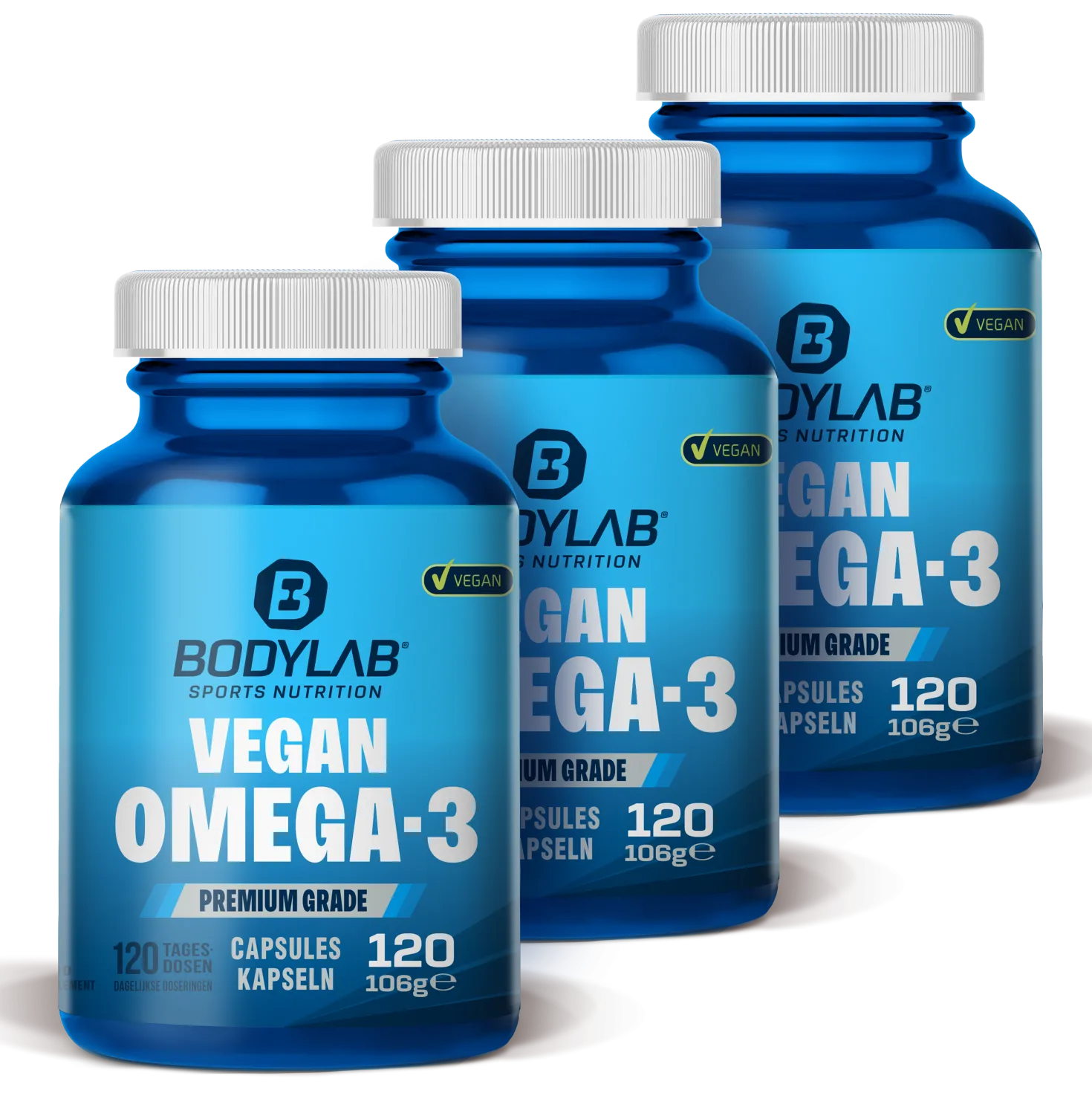 3 x Vegan Omega 3 (120 Kapseln)