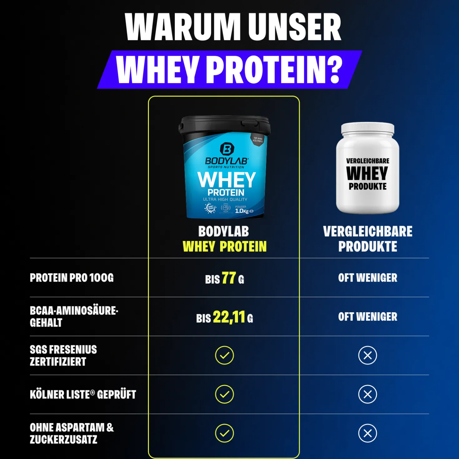 4x Whey Protein (4x1000g)