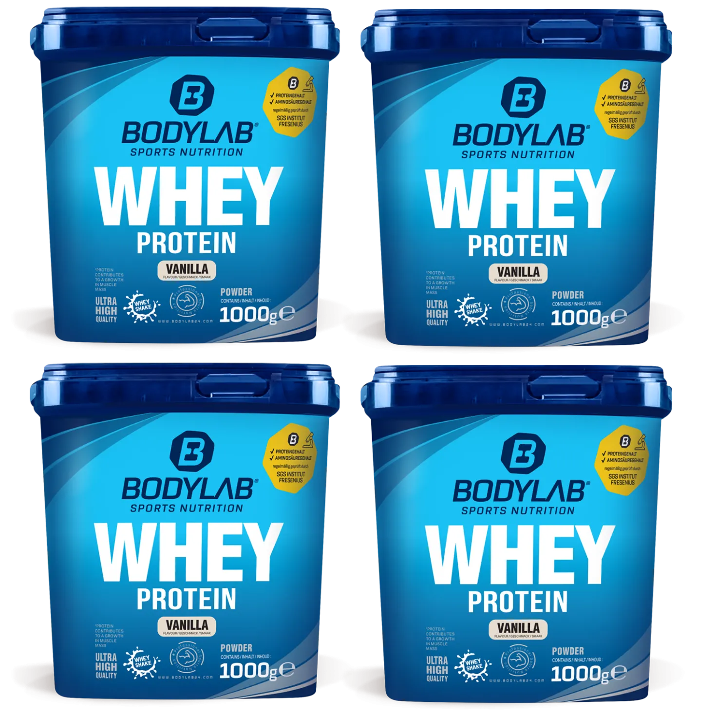 4x Whey Protein (4x1000g)