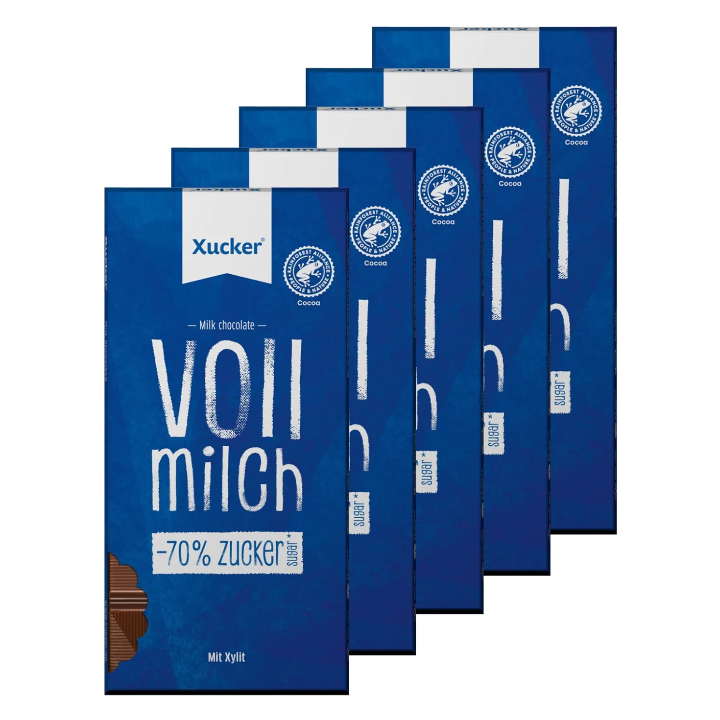5x Xylit-Vollmilchschokolade (5x80g)