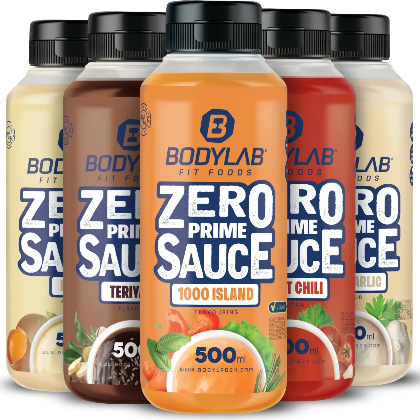 5 x ZERO PRIME Saucen (je 500ml)