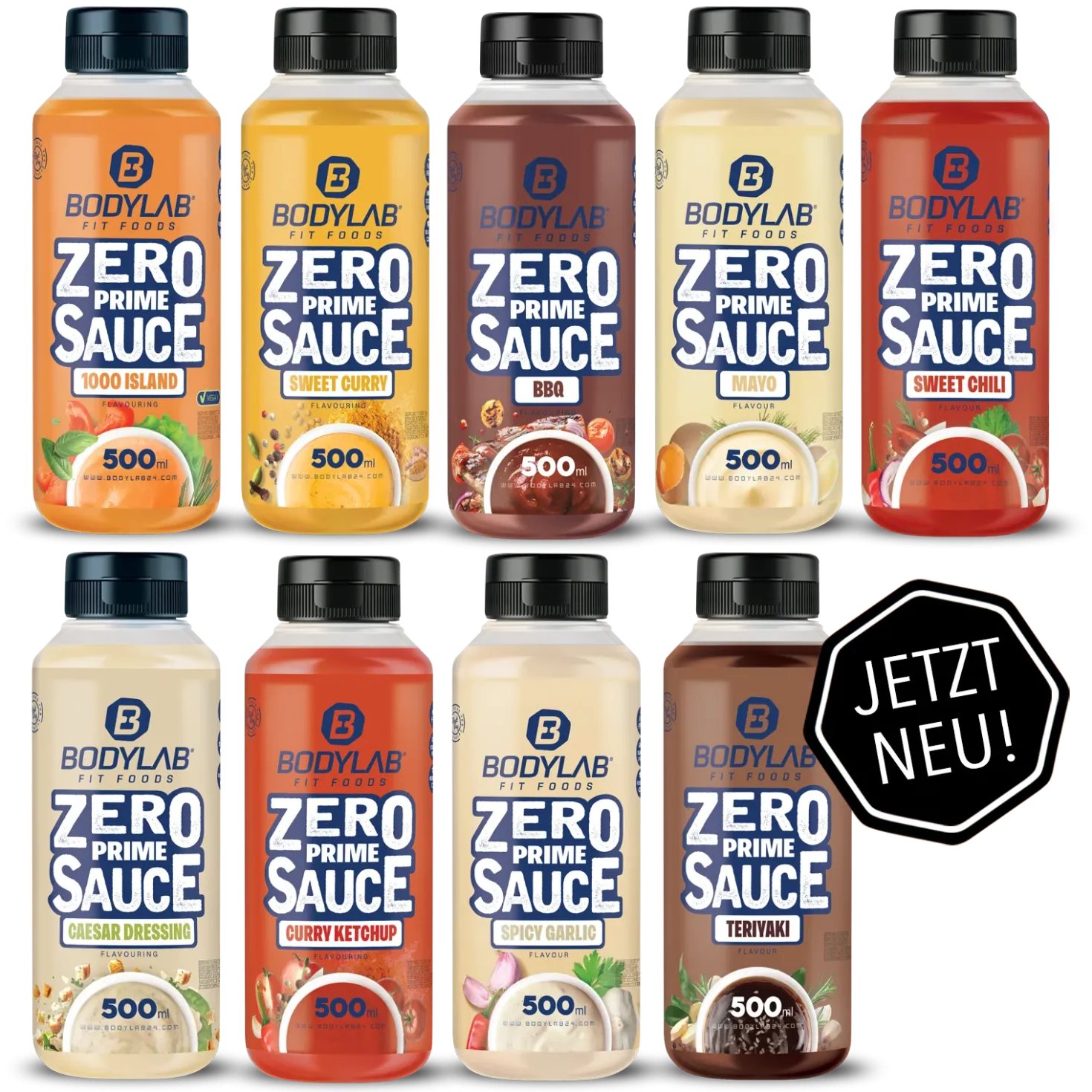 5 x ZERO PRIME Saucen (je 500ml)