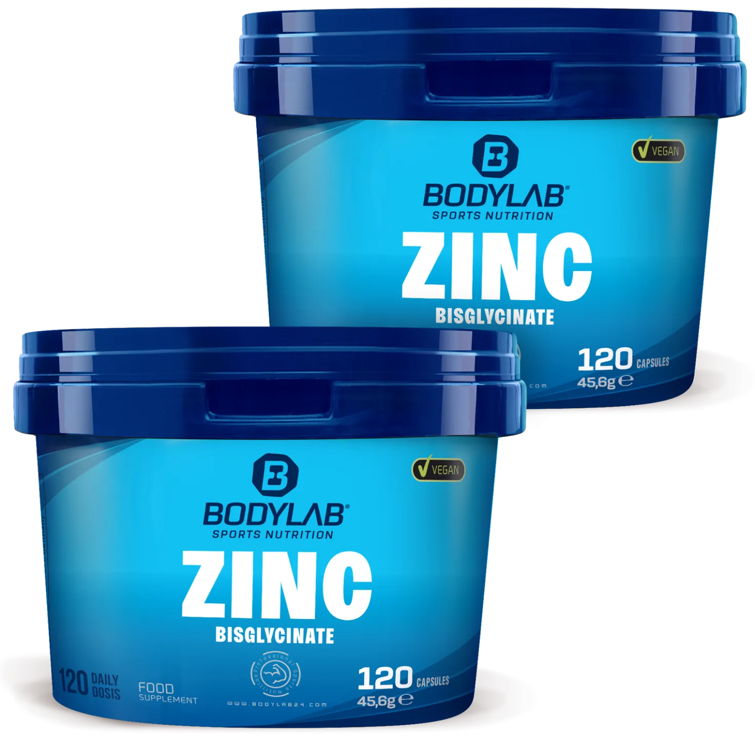 2 x Zinc Bisglycinate (je 120 Kapseln)