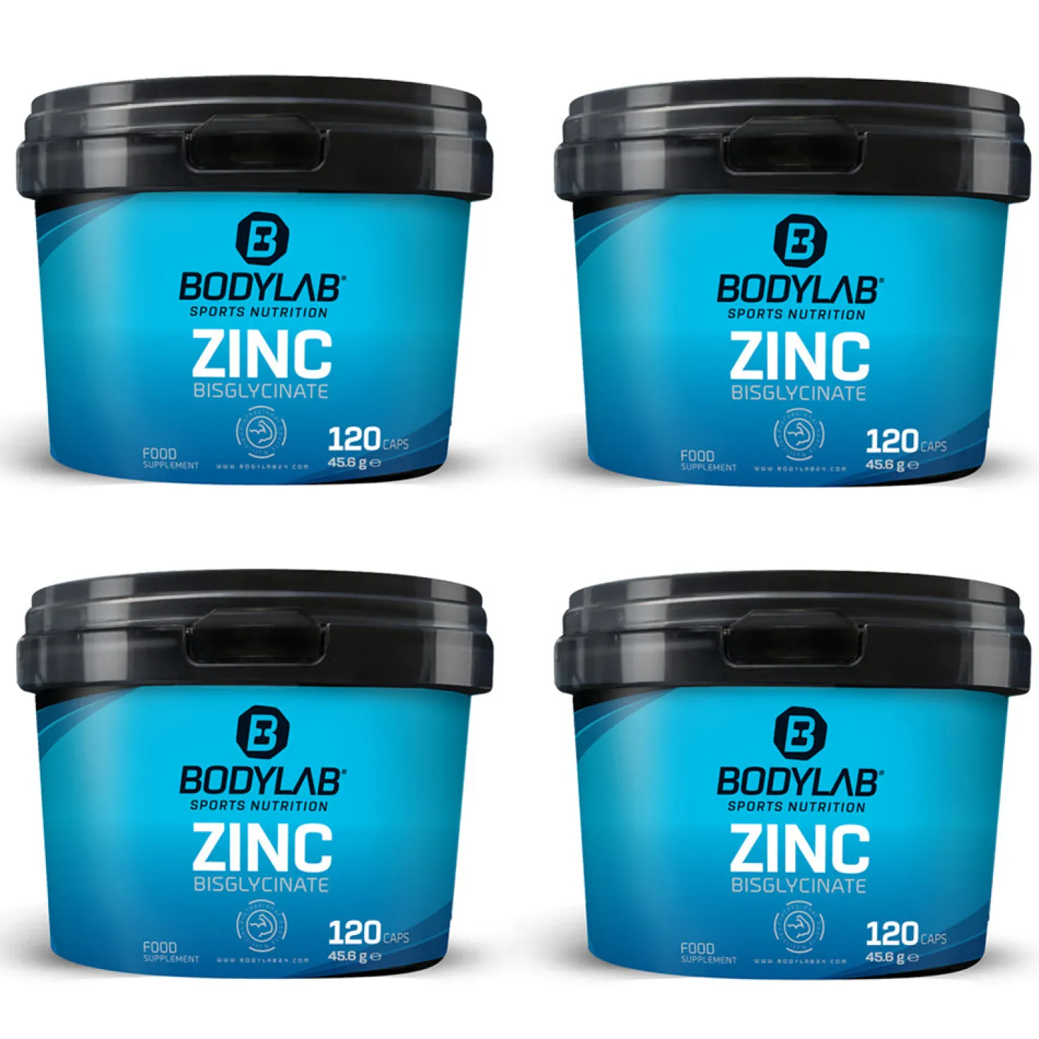 4 x Zinc Bisglycinate (je 120 Kapseln)