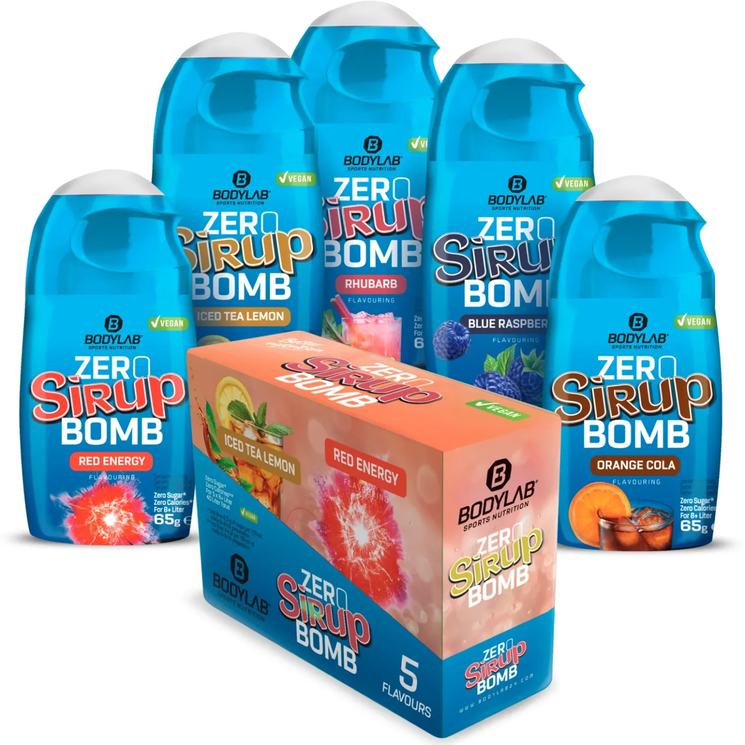 ZERO Sirup BOMB 1.0 - 4.0 Box (5x65ml)