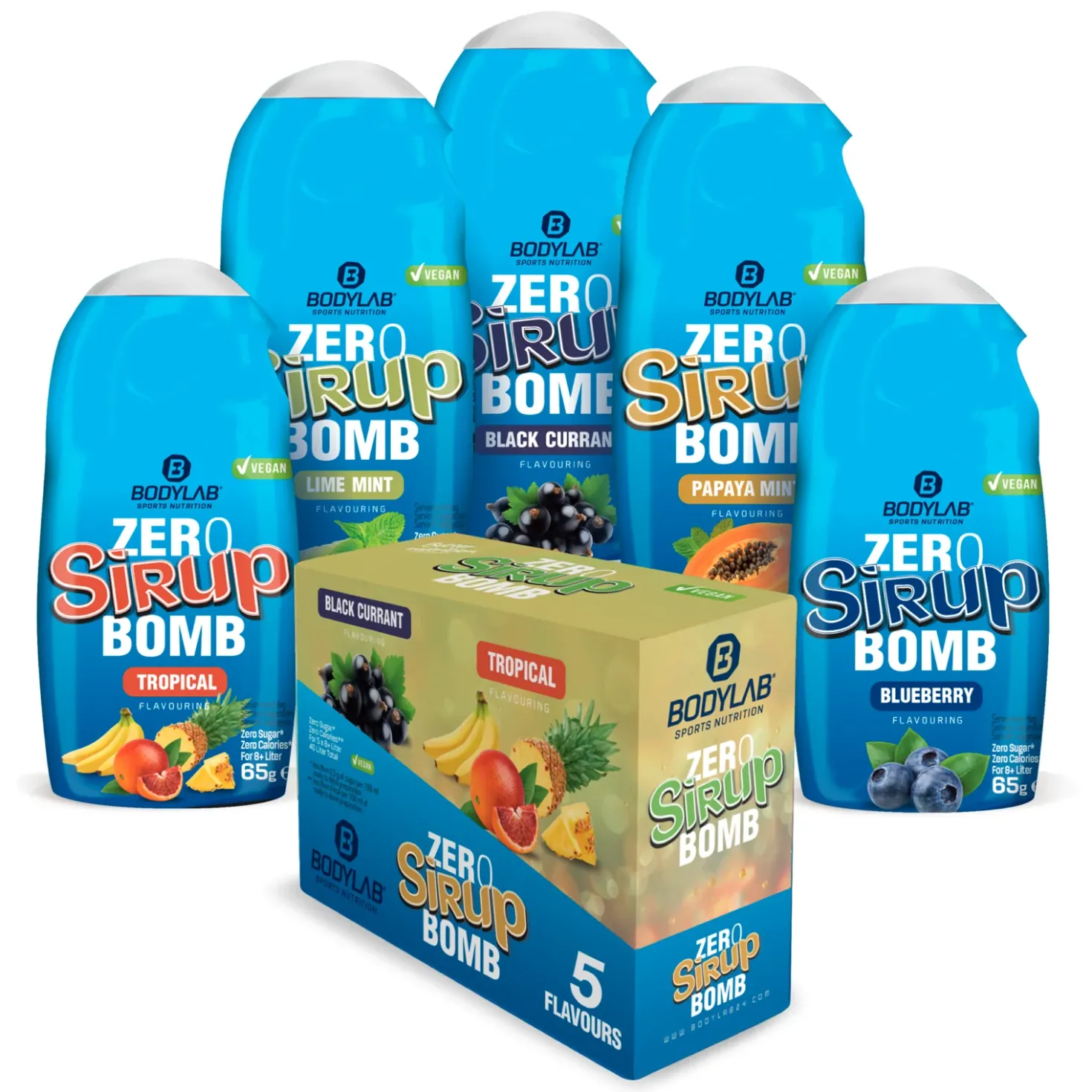 ZERO Sirup BOMB 1.0 - 4.0 Box (5x65ml)