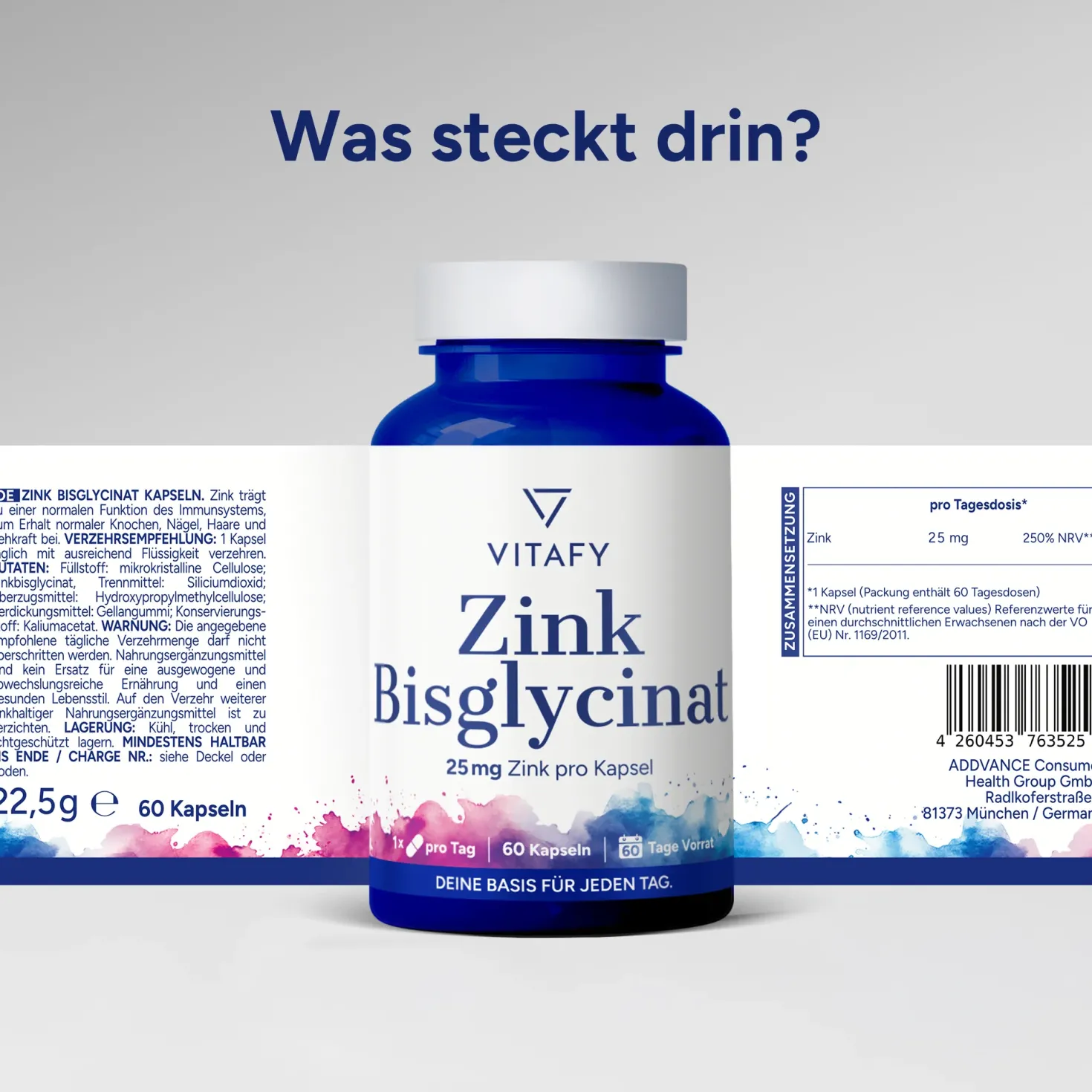 Zink Bisglycinat (60 Kapseln)