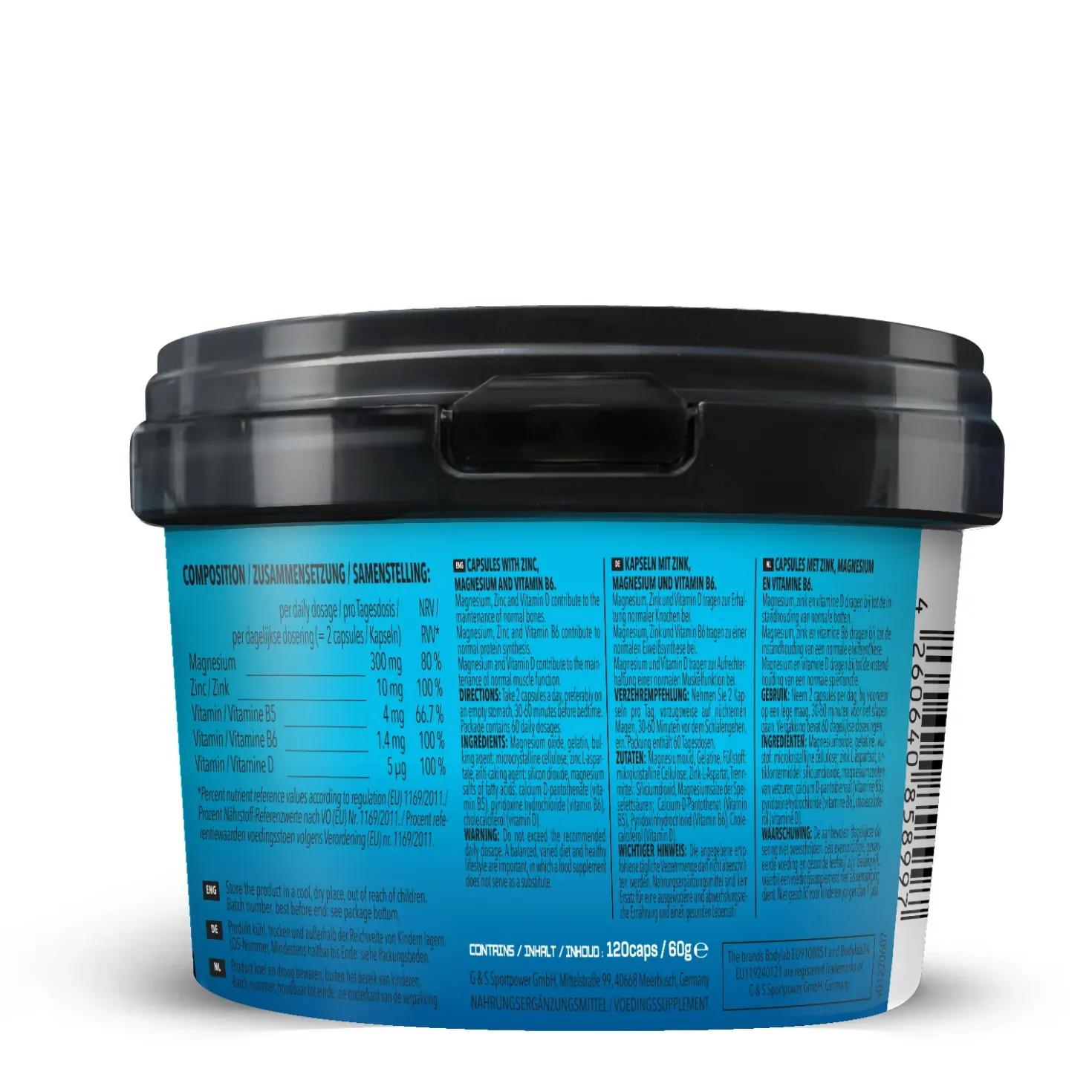 ZMB6 - Zinc - Magnesium - Vitamin B6 (120 Kapseln)